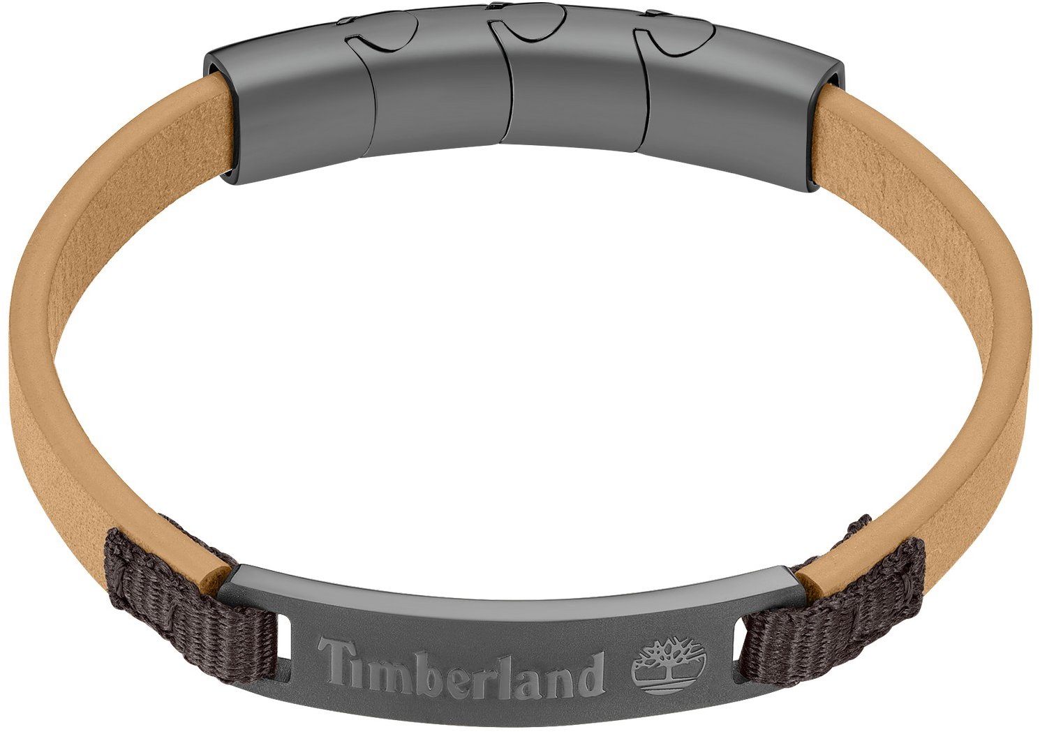 Timberland pánský náramek kožený světle hnědý TDAGB0002202