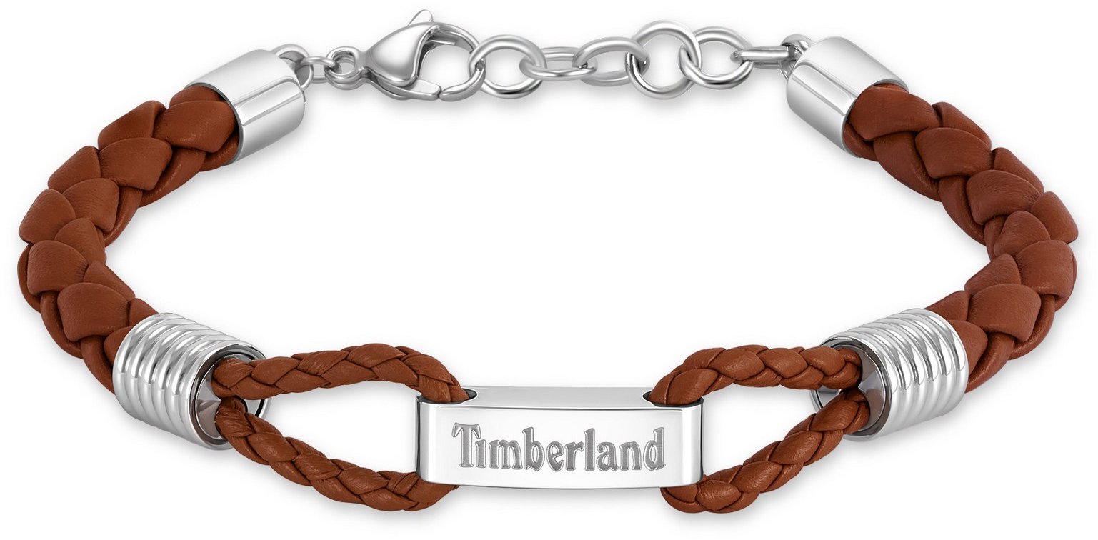 Timberland pánský náramek kožený hnědý TDAGB0003001