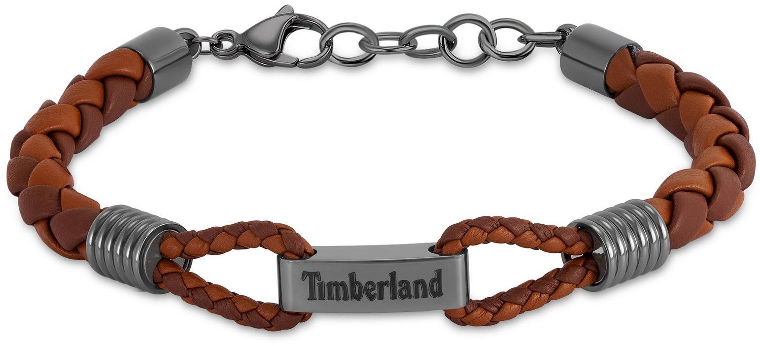 Timberland pánský náramek kožený hnědý TDAGB0003003
