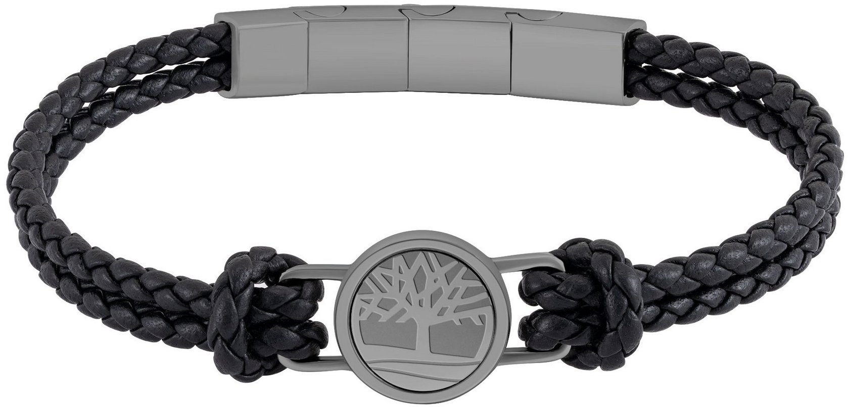 Timberland pánský náramek kožený černý TDAGB0003302