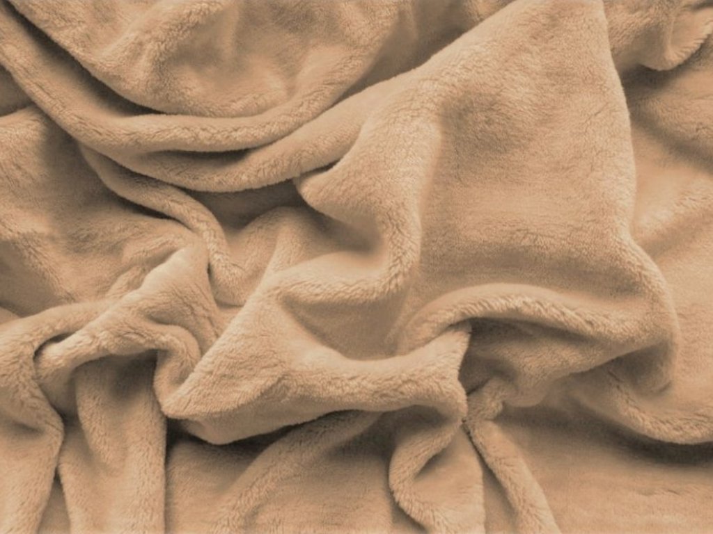 TEXTILOMANIE SOFT Prostěradlo mikroplyš 90 × 200 cm, béžové