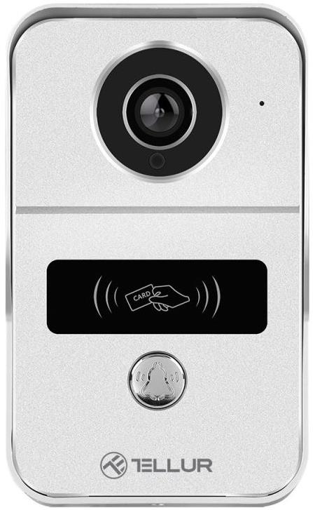 Tellur WiFi Smart Video DoorBell, 1080P, funkce odemknutí, vnitřní zvonek, šedá
