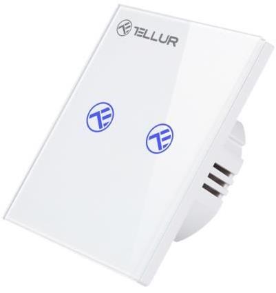 Tellur WiFi Smart Spínač, 2 porty, 1800 W, 10 A, bílý