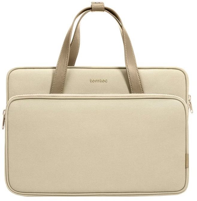 tomtoc Shoulder Bag - 14" a 13" MacBook Pro / Air, khaki