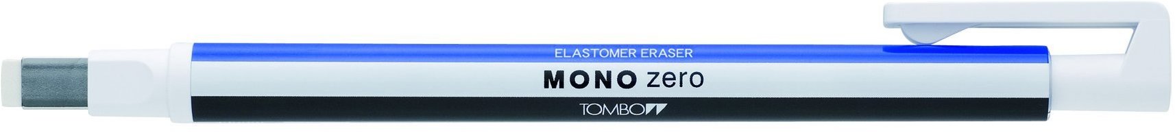 Tombow Gumovací tužka Mono Zero, 2,5 mm × 5 mm, modrá/bílá/černá