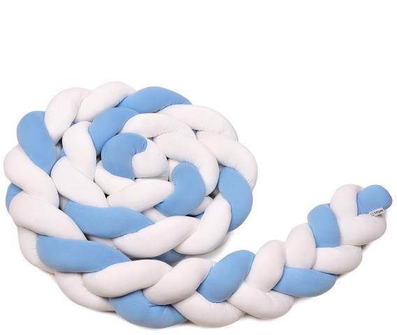 T-TOMI Pletený mantinel 360 cm White + Blue