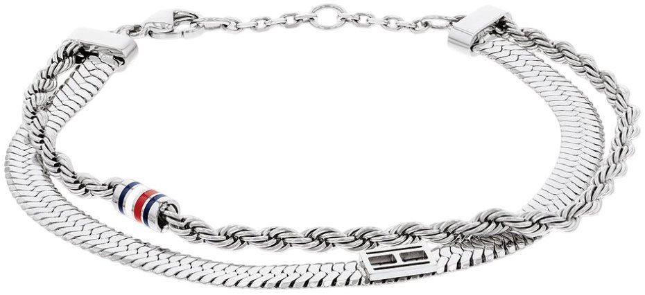 Tommy Hilfiger Dvojitý ocelový náramek Layered 2780981