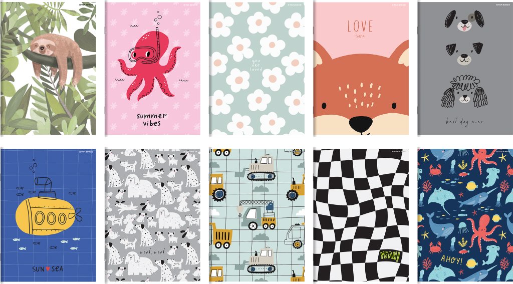 TOP 2000 A5 linkovaný, 60 listů - mix motivů