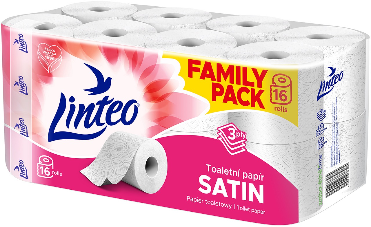 LINTEO Satin Bílý (16 ks)