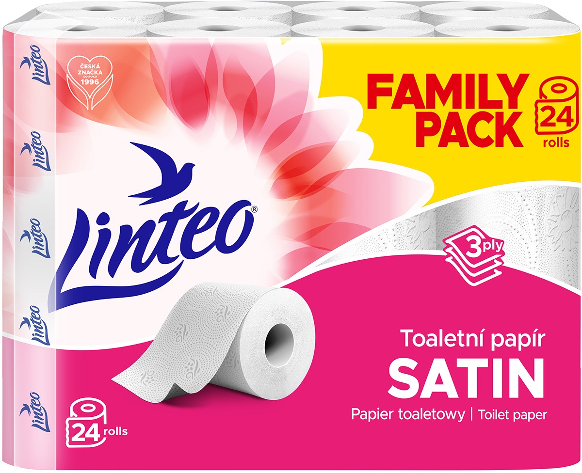 LINTEO Satin Bílý (24 ks)