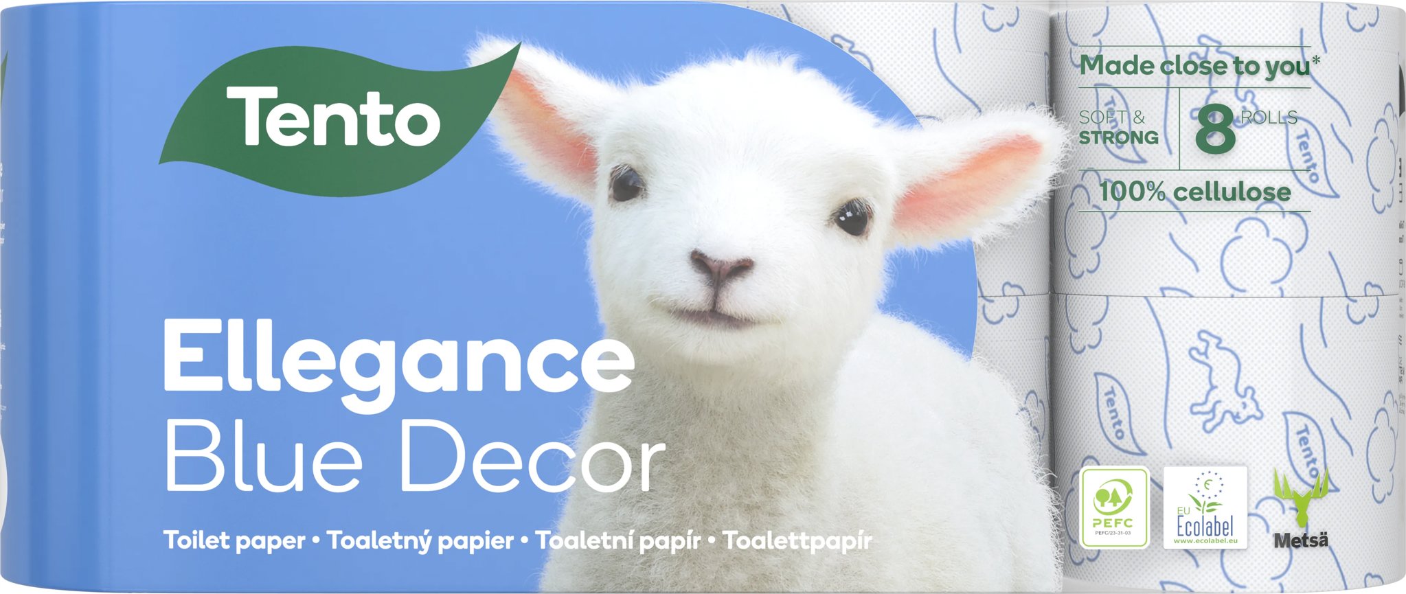 TENTO Ellegance Blue Decor (8 ks)