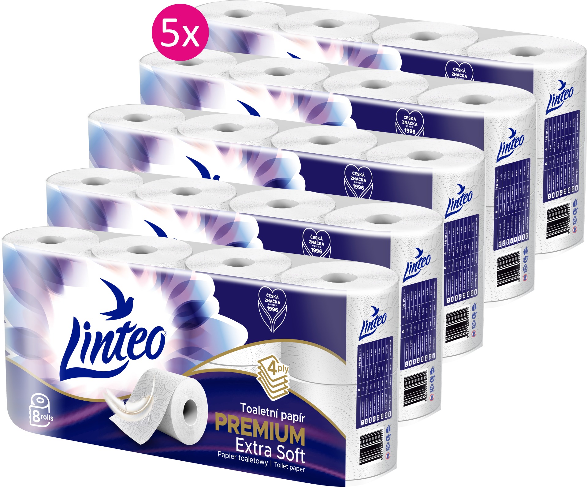 LINTEO Premium Care & Comfort (5× 8 ks)