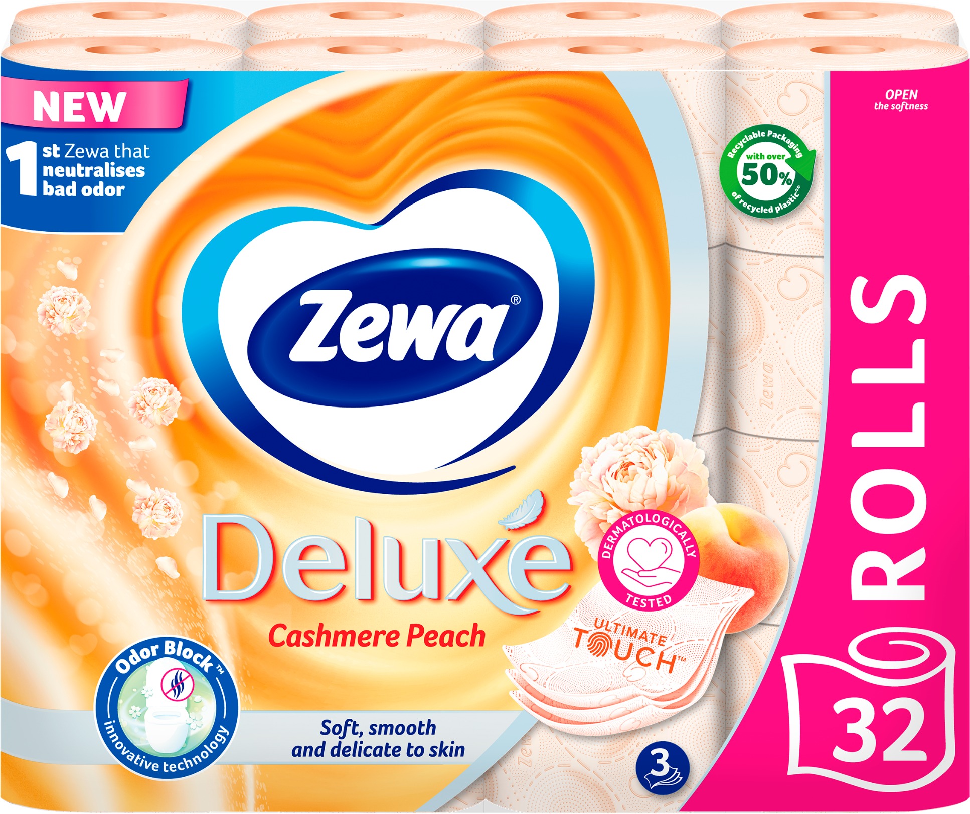ZEWA Deluxe Cashmere Peach (32 ks)