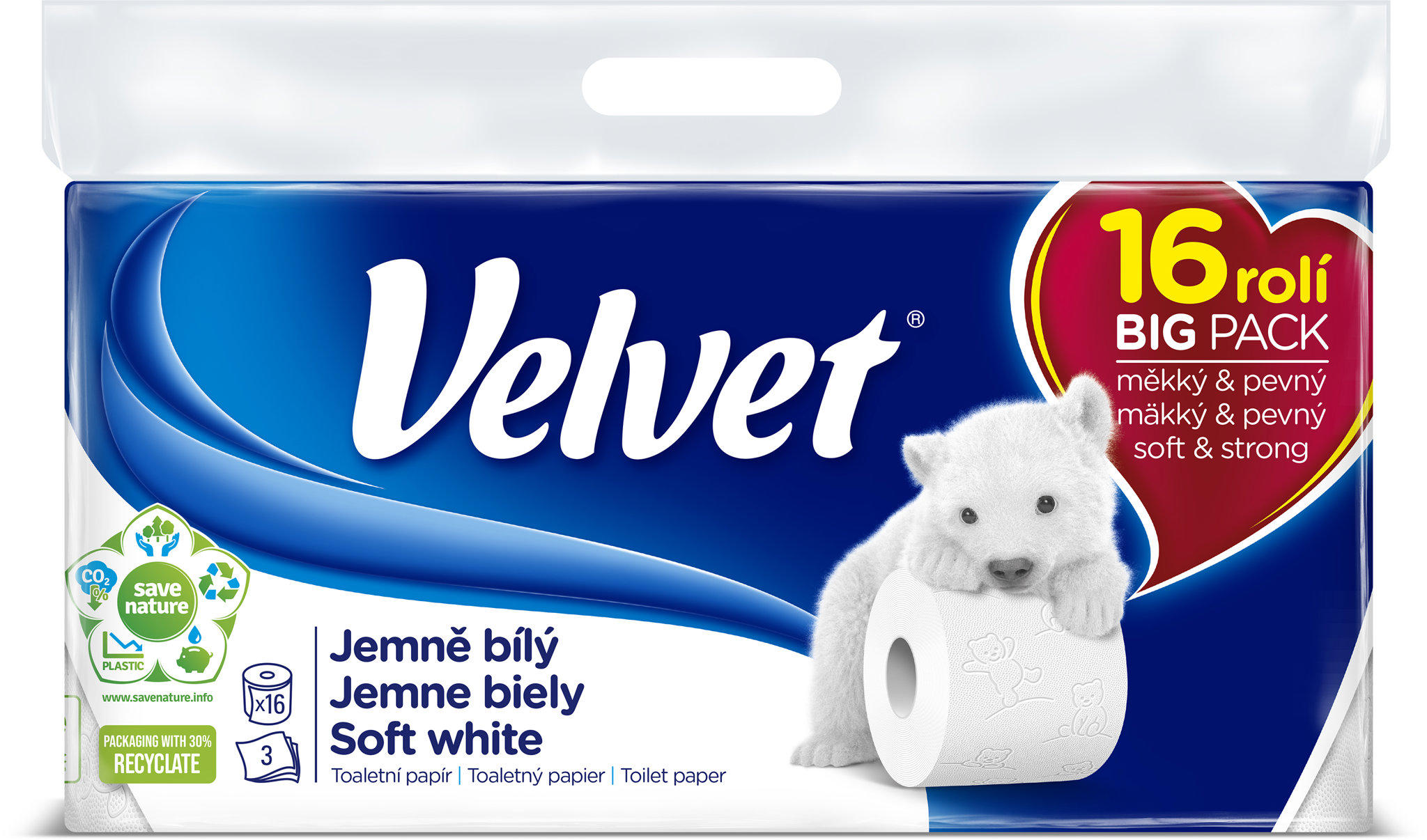 VELVET Jemně bílý (16 ks)