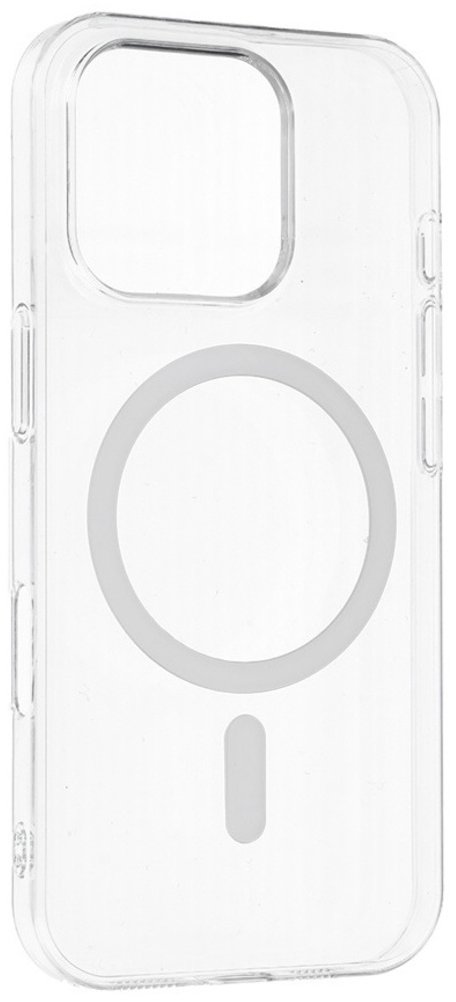 TopQ Zadní kryt Transparent Slim Magsafe pro iPhone 15 bílý
