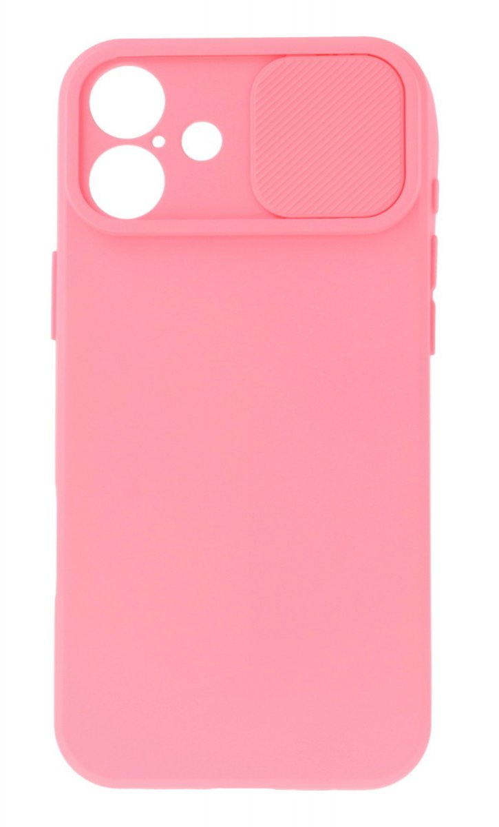 TopQ Camshield Soft na iPhone 16 Plus světle růžový