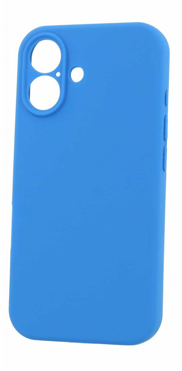 TopQ Silicone Lite na iPhone 16 modrý