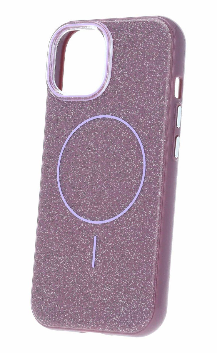 TopQ Magsafe Slim Shiny pro iPhone 15 purple