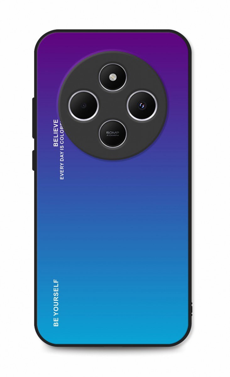 TopQ Kryt LUXURY Xiaomi Redmi 14C pevný duhový purpurový 131176