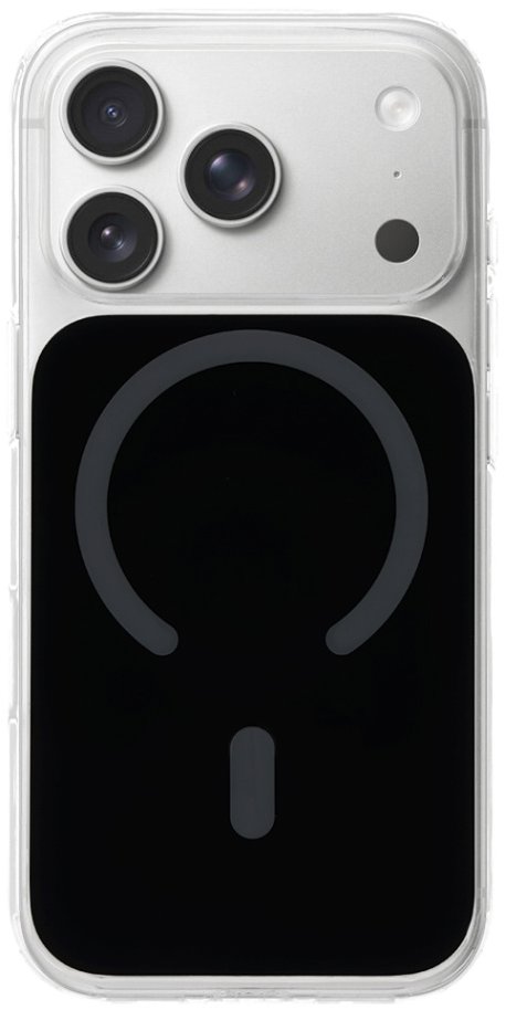 TopQ ochranný kryt Glossy MagSafe pro iPhone 17 Pro černý