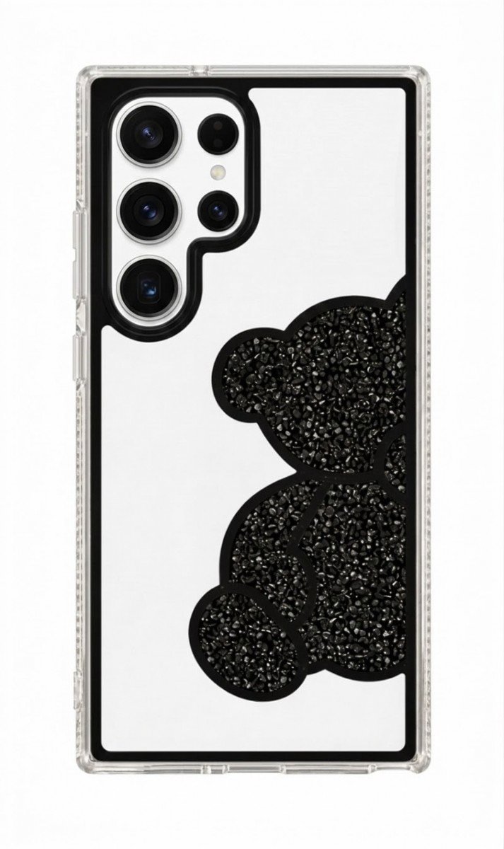 TopQ zadní kryt Teddy Bear pro Samsung Galaxy S26 Ultra černý