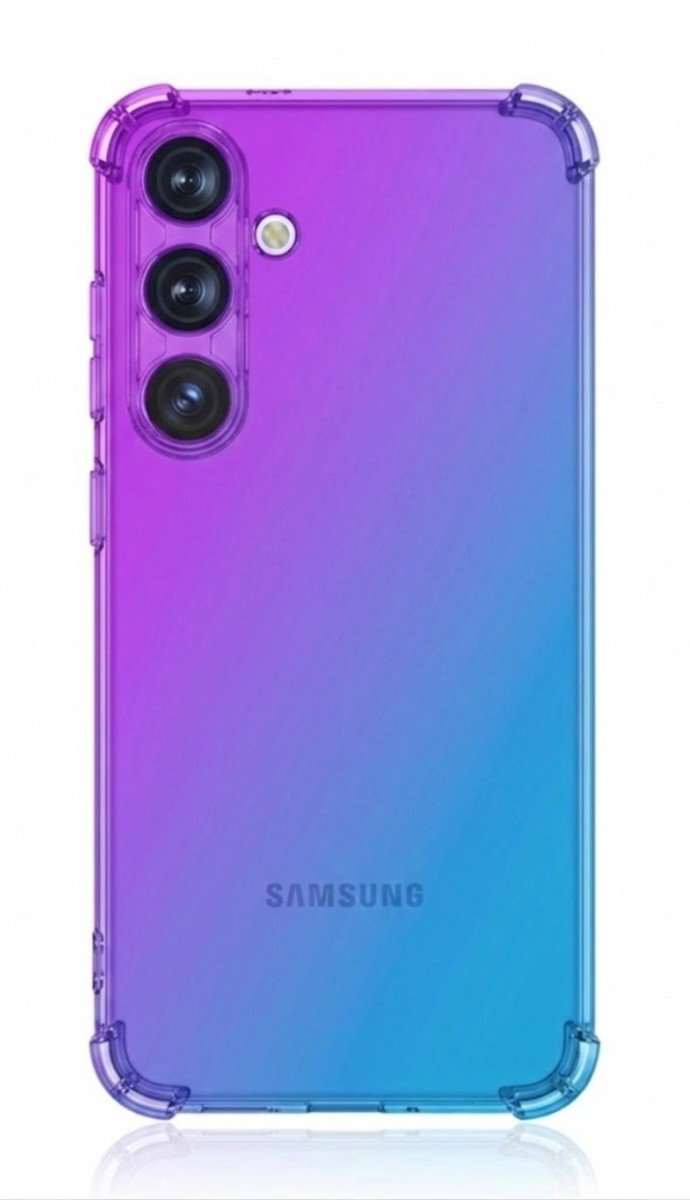 TopQ kryt Samsung A37 5G Shock duhový fialovo-modrý
