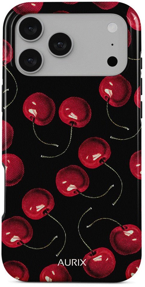 TopQ kryt AURIX MagSafe iPhone 17 Pro Cherrybomb