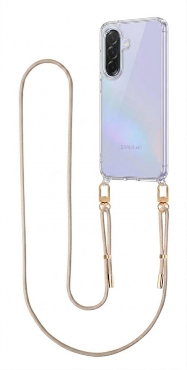 TopQ kryt Esthetique Samsung A36 s béžovou šňůrkou průhledný