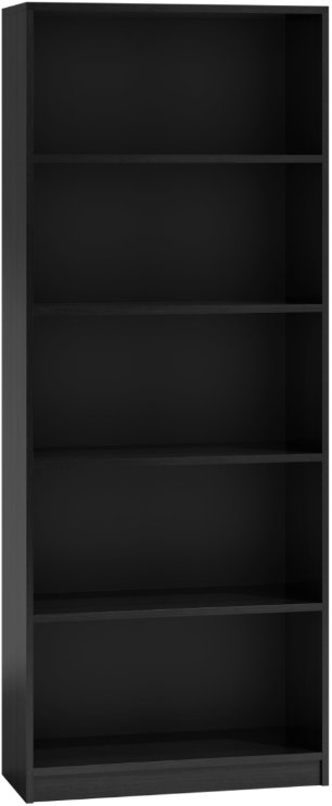 Topeshop Onyx Regál R60 černý v moderním interiéru