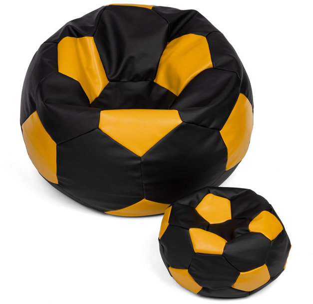 TopKing Sedací vak míč XXXL černo/žlutý