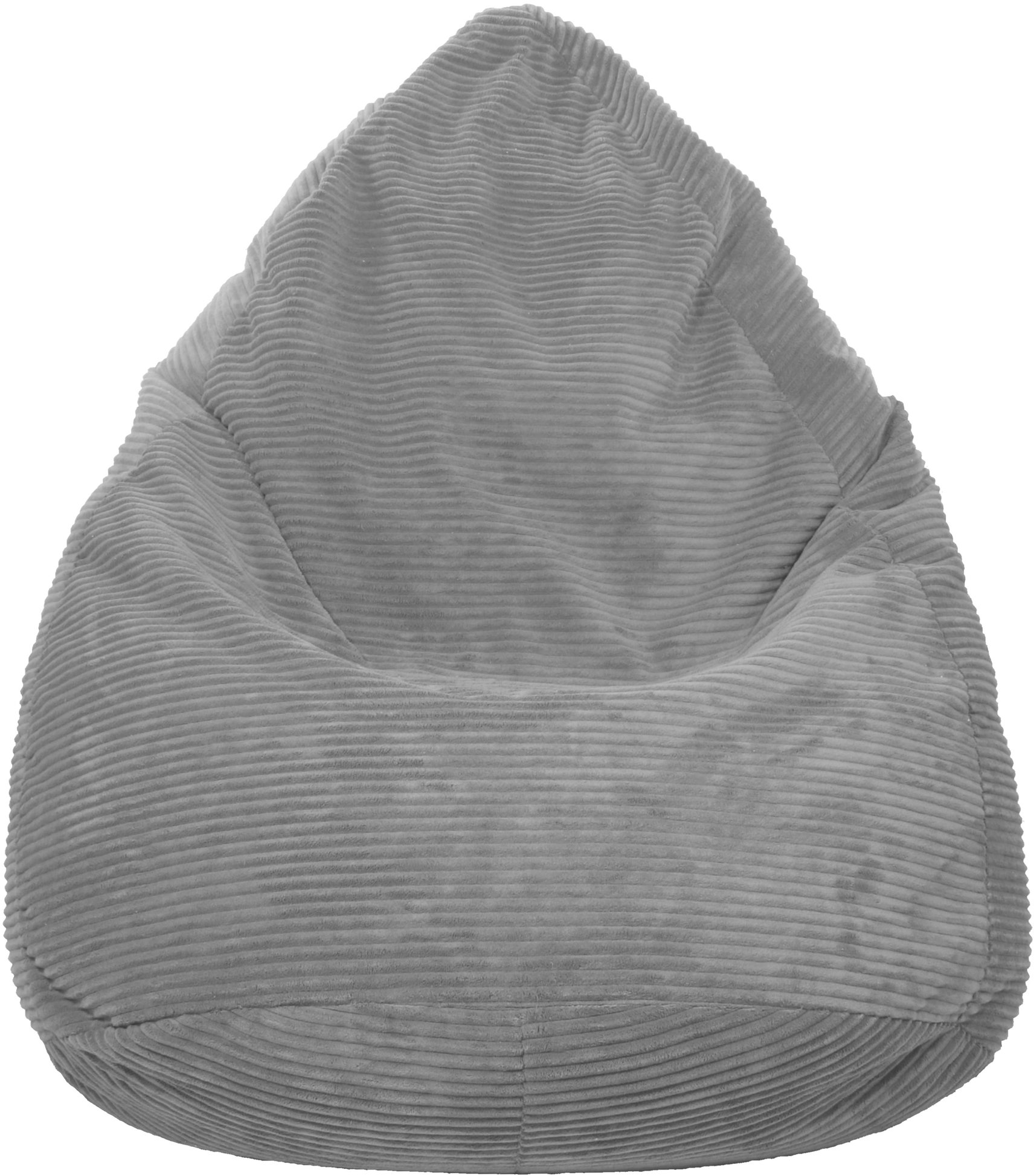 Sedací vak TopKing Lincoln, šedý, 125 cm