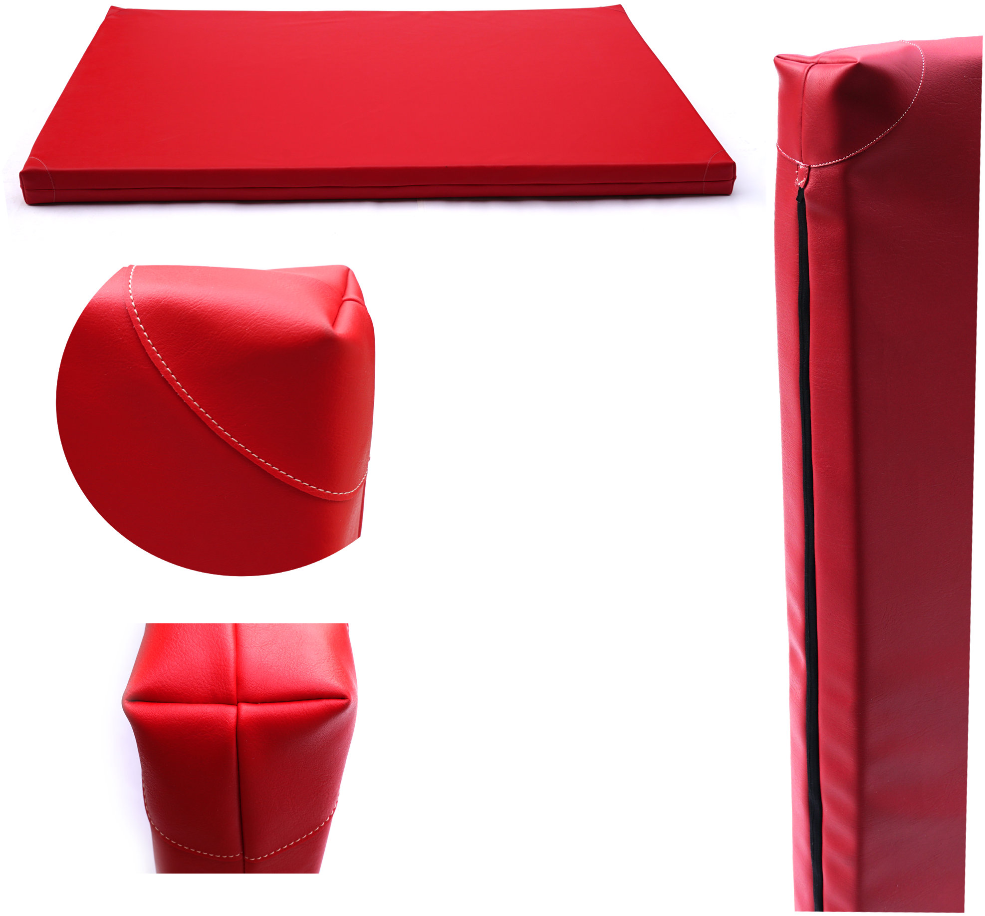 TopKing Profesionální gymnastická žíněnka pro sportovce 200 × 120 × 10 cm Červená