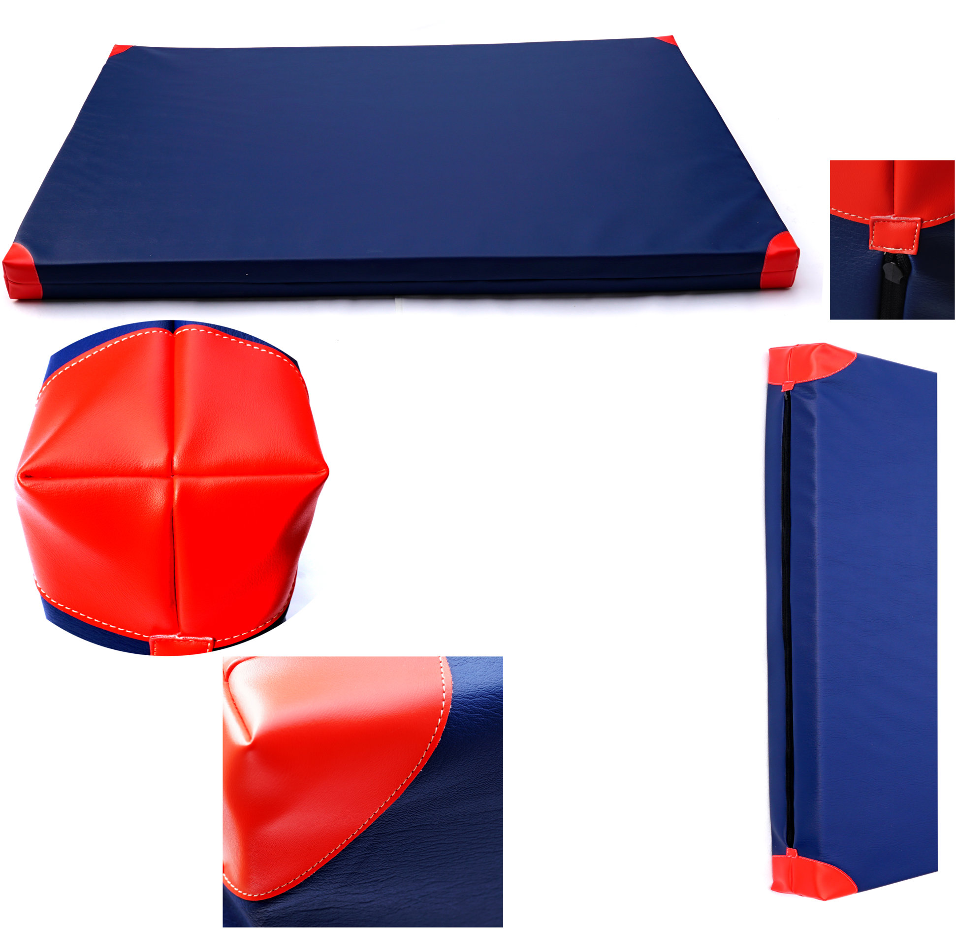 TopKing Profesionální gymnastická žíněnka pro sportovce 200 × 120 × 10 cm Granátová/Červená