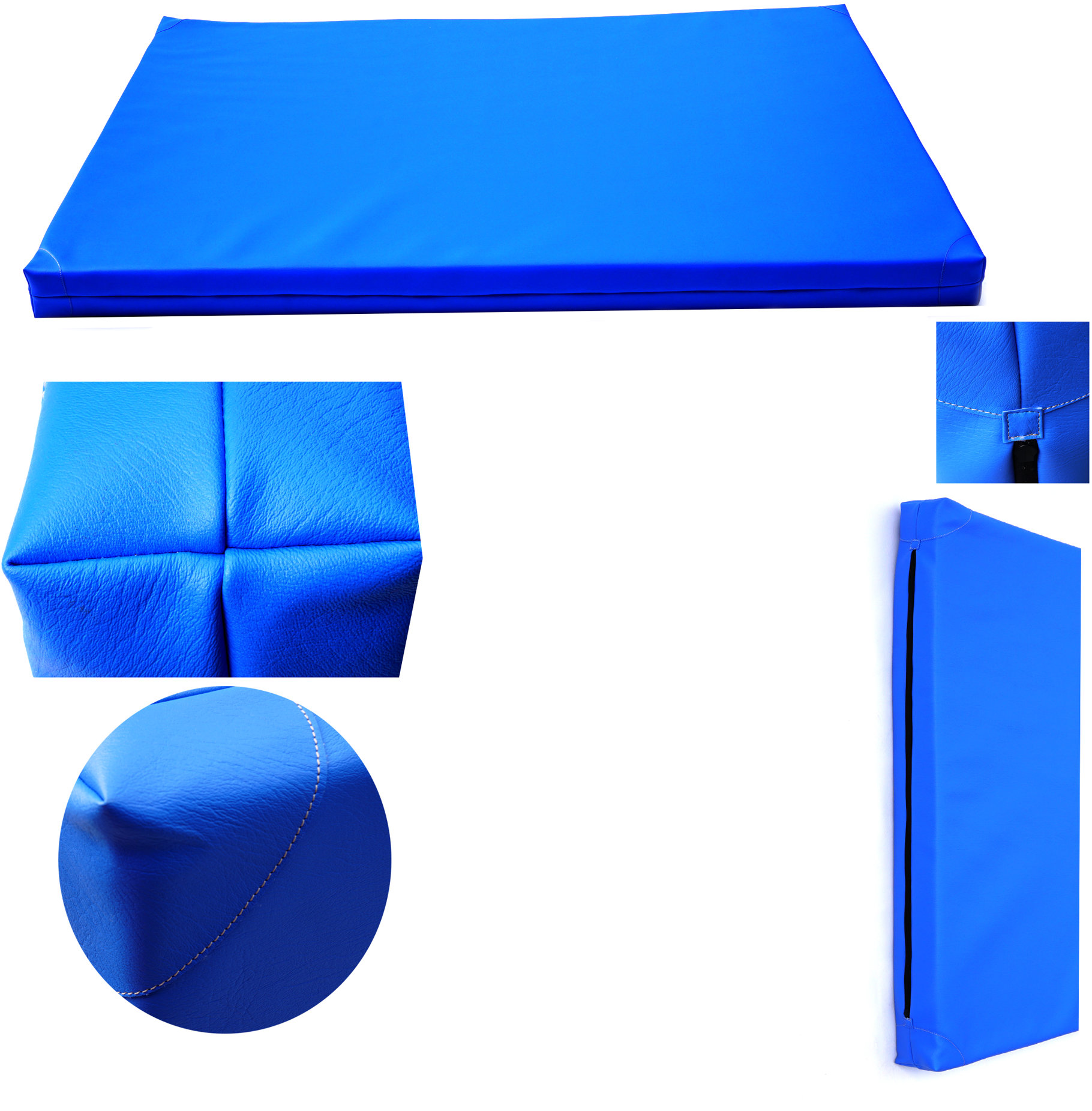 TopKing Profesionální gymnastická žíněnka pro sportovce 200 × 120 × 10 cm Modrá