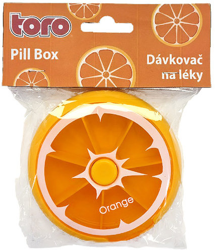TORO Dávkovač na léky pomeranč