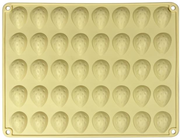 Toro Silikonová forma ořech 33,5 × 25,8 × 1,3 cm 40 ks krémová