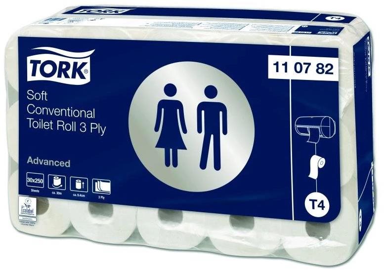 Tork Soft 3-vrstvý, T4 systém, 30 rolí