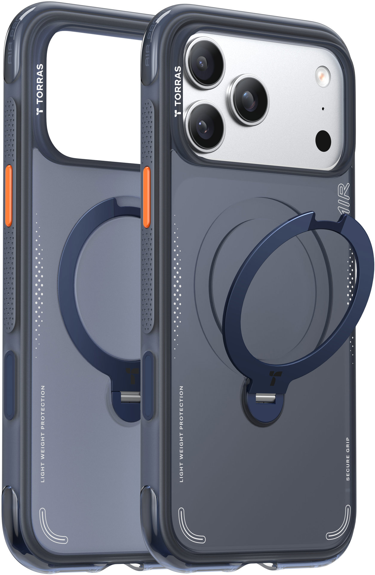 Torras Ostand Q3 Air Deep Blue iPhone 17 Pro Max