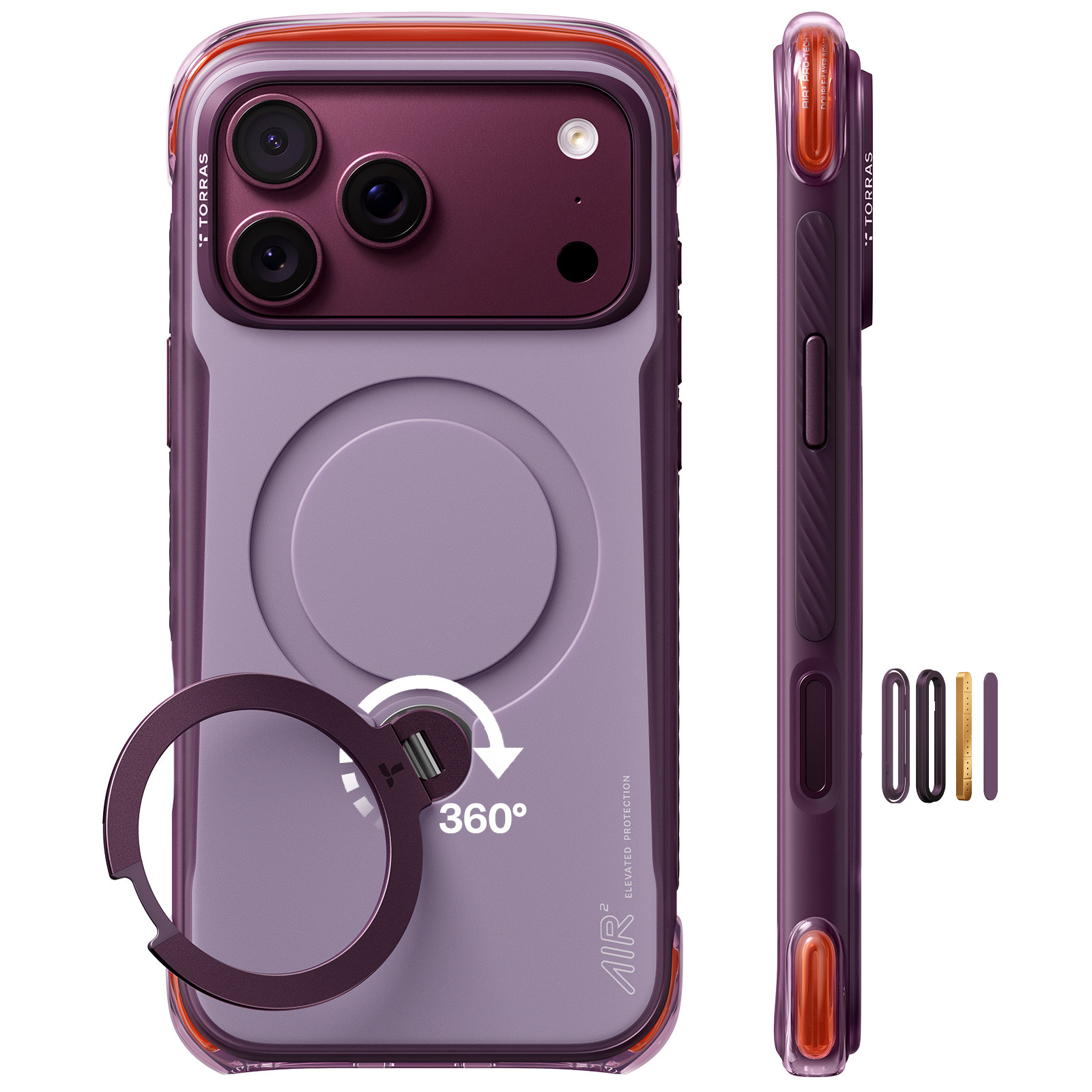 Torras Ostand Q3 Air Pro Violet Summit iPhone 18 Pro Max