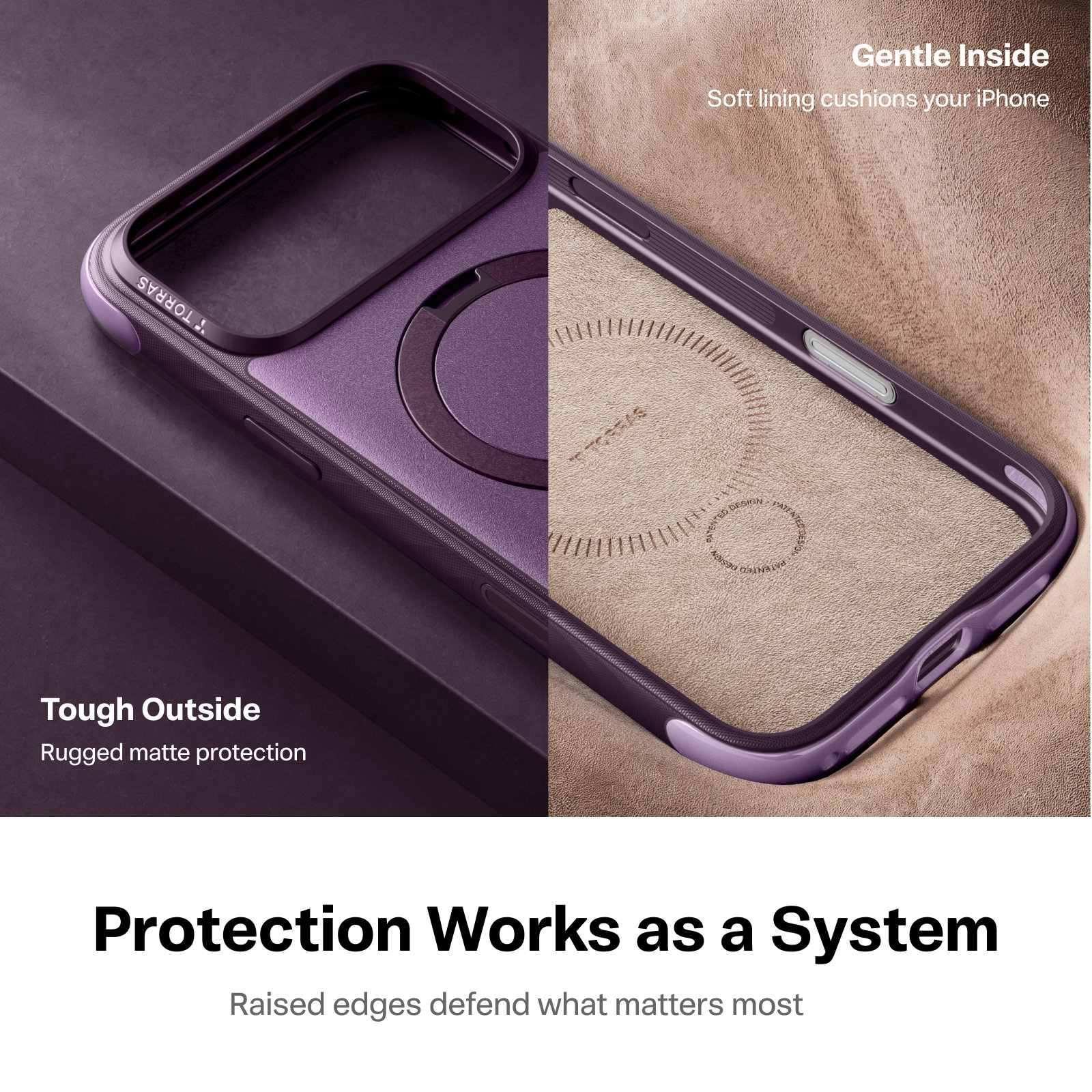 Torras Ostand Q3 Rugg Violet iPhone 18 Pro Max