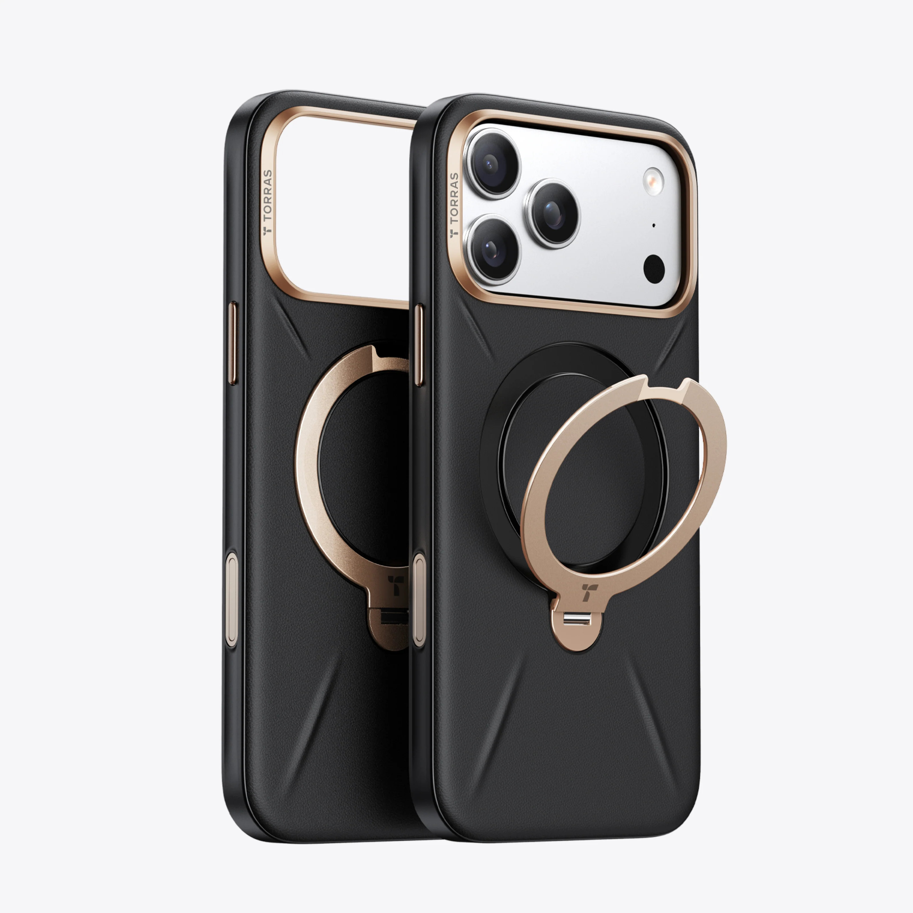 Torras Ostand Q3 VegSkin Black iPhone 18 Pro