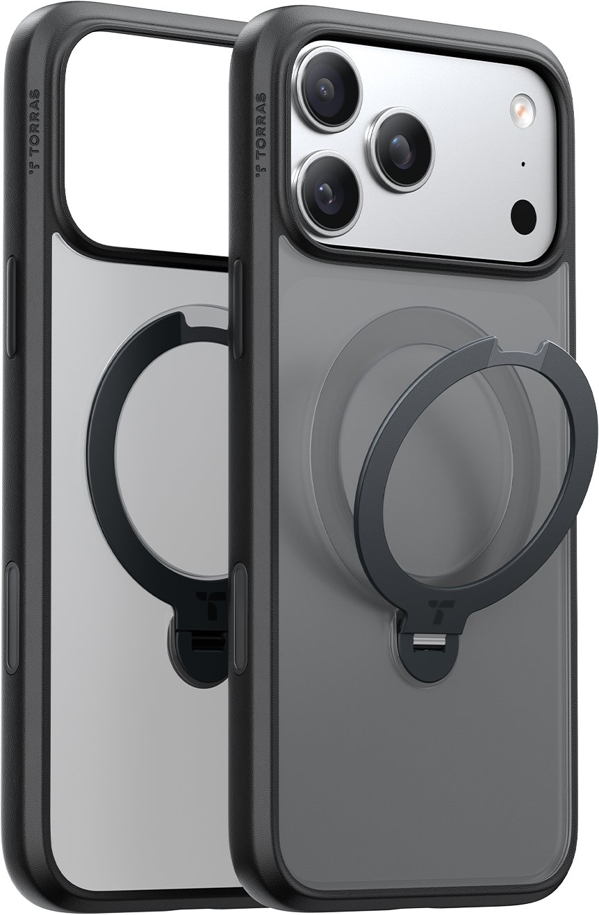 Torras Ostand Q3 Spin Black iPhone 17 Pro Max