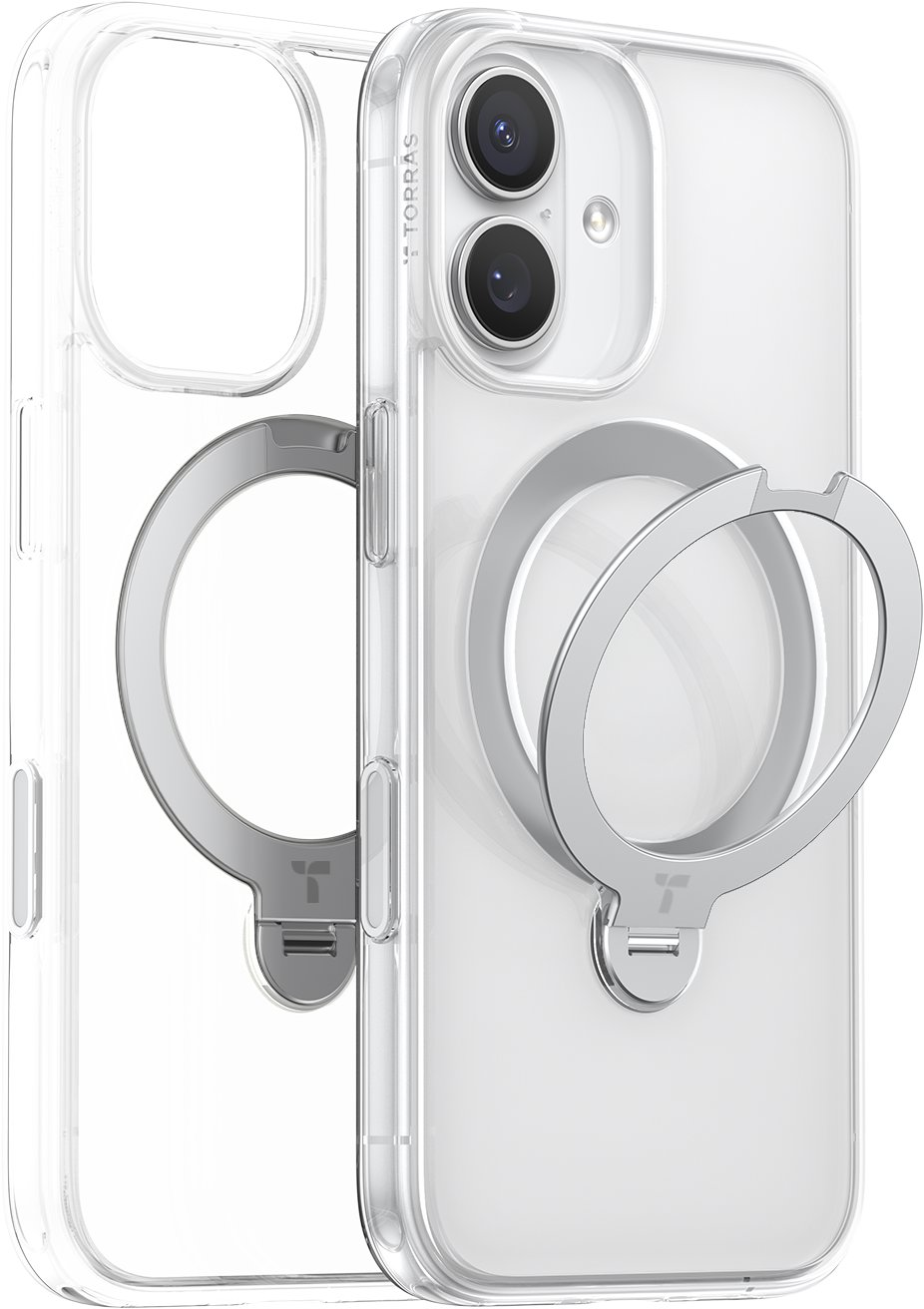 Torras Ostand Q3 Spin Clear iPhone 17