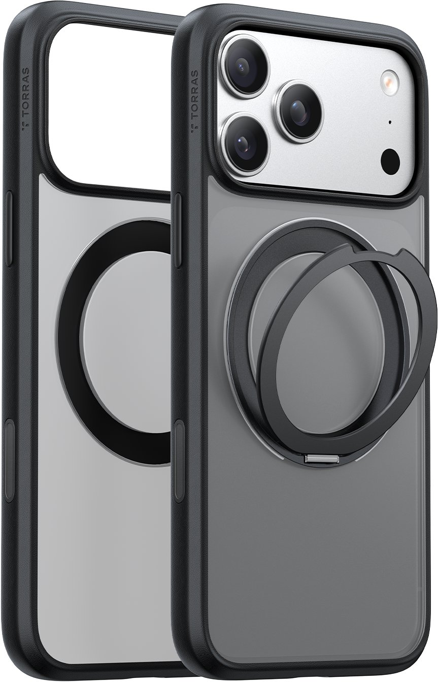 Torras Ostand Pro Black iPhone 17 Pro