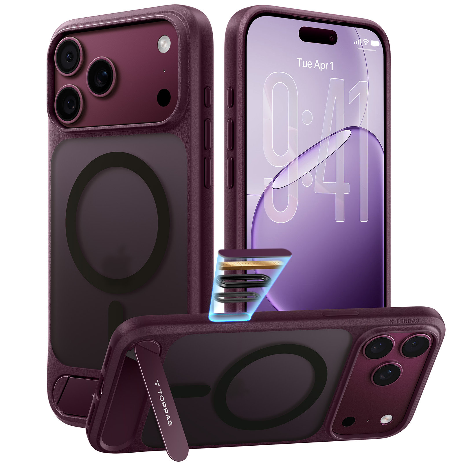 Torras Ostand L1 Violet iPhone 18 Pro