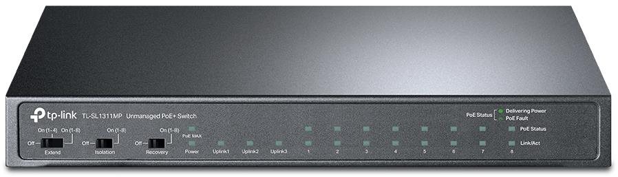 TP-Link TL-SL1311MP 8-portový switch s PoE