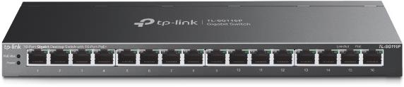TP-Link TL-SG116P 16portový gigabitový switch s PoE