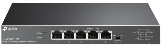 TP-Link TL-SG105PP-M2 5-portový PoE switch