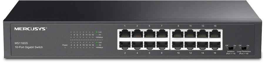 Mercusys MS116GS 16portový gigabitový switch