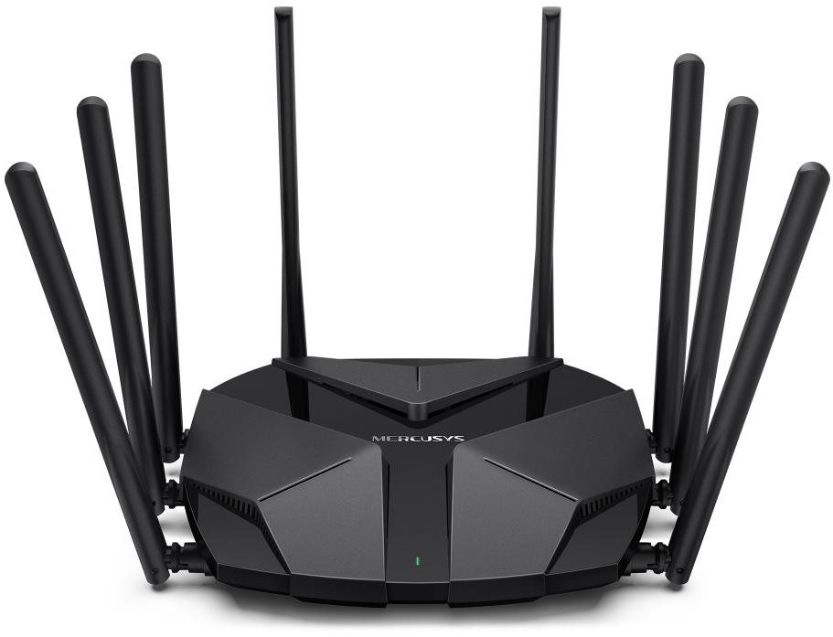 Router Mercusys MR90X, AX6000 s osmi anténami a moderním designem.